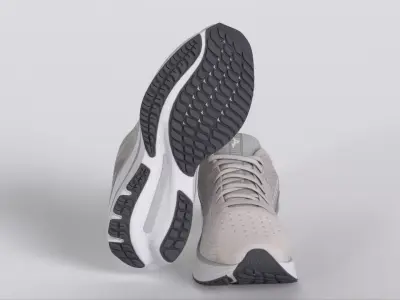Mizuno Womens Wave Rider 26 Ssw Running Shoe Low-poly 3D model