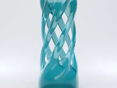 Twist Vase 3D model