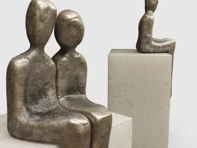 Lovers Figurine 3D model