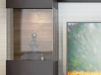 TV wall unit 2 3D model