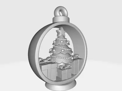 Christmas Ornament Holiday Tree Layered Christmas Decoration 3D print model