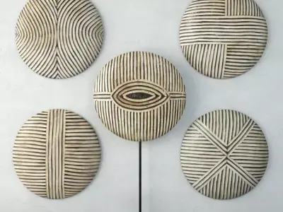 Zulu Round Shields 1 3D model