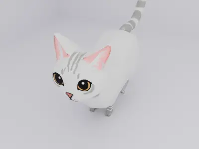 Cartoon Cat  3D model