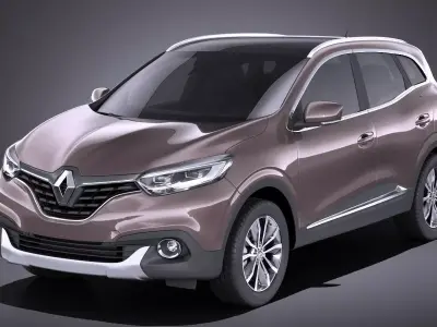 Renault Kadjar 2018 VRAY 3D model