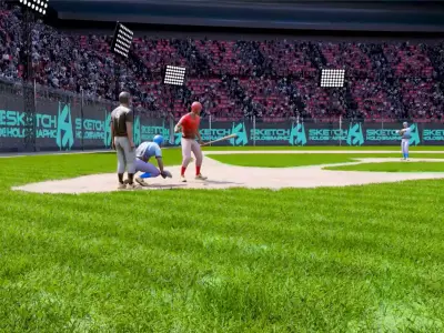BASEBALL STADIUM Low-poly 3D model purchase