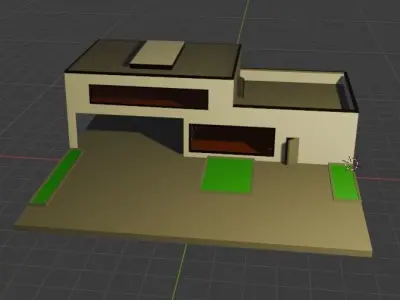 house without interior price one dollar 3D model