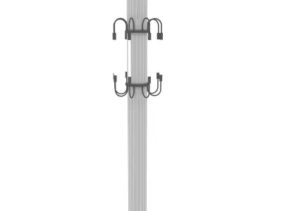 modern illuminated column Low-poly 3D model