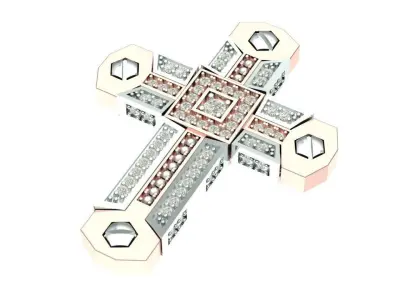 2 Colors Fashion Cross 3D print model