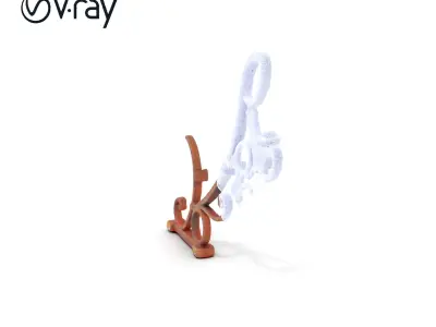 Ornate Vintage Bracket Model Pack Low-poly 3D model