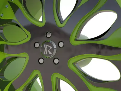 RUCCI FORGED FORZA WHEEL 3D PRINT M 3D print model