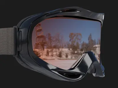 Ski Goggles 3D model buy