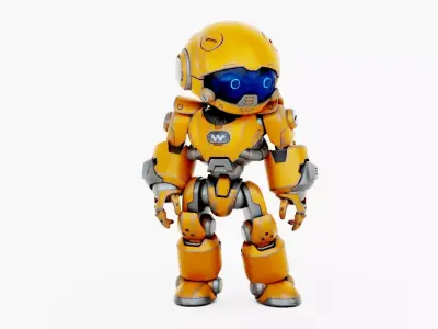 ROBO ZERO-X  Rigged for Unreal Engine - Unity - MIXAMO 3D model