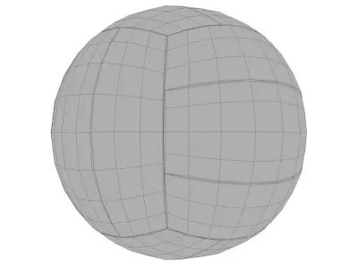 Beach Volleyball Low-poly 3D model