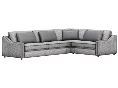 Ashby Sofa Two-Piece Sectional By Arhaus 3D model