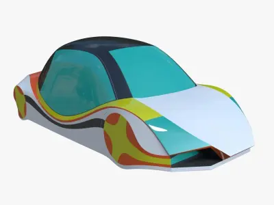 Future car III 3D model