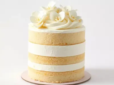 Elegant Floral Cake model pack Low-poly 3D model