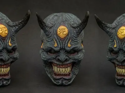 HANYA MASK 3D print model