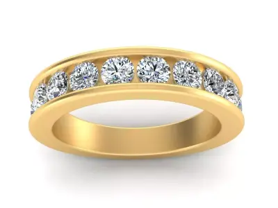 Band Ring 3D print model 70