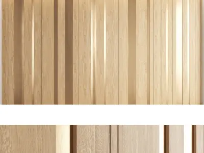 Decorative wall panel set 17 3D model