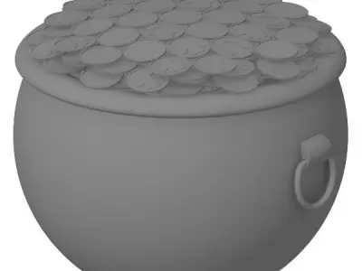 Pot of Gold 3D model