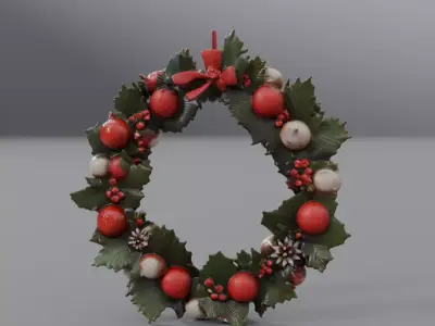 christmas garland 3D model