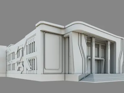 Theatre Building ID069 3D model
