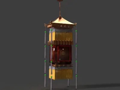 Chinese palace lantern   3D model get