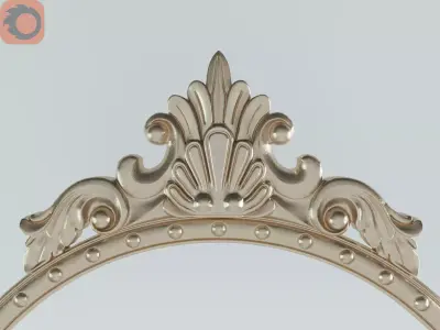 Laura Ashley Overton Round Mirror 3D model