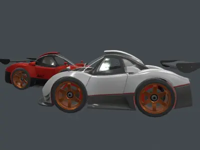 zomg  car  Low-poly 3D model