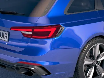 Audi RS4 Avant 2018 3D model