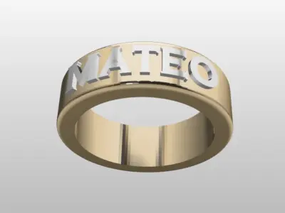 MATEO MEN RING  3D print model