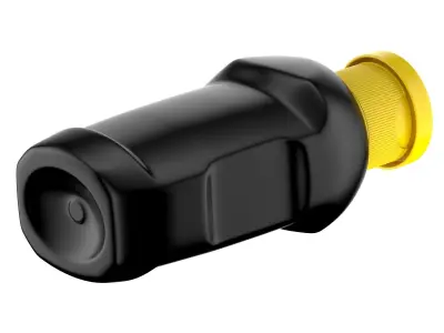  Clear Plastic Cylinder Bottle 3D model