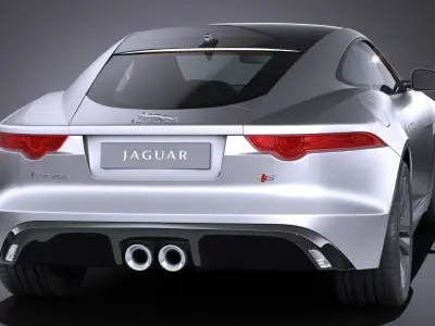 Jaguar F-Type S Coupe 2017 3D model