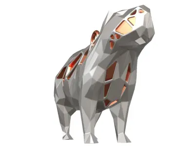 Animal Charm Capybara Pendant 3D print model