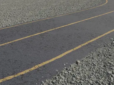 8K Asphalt Road Street texture bundle with different lines Texture