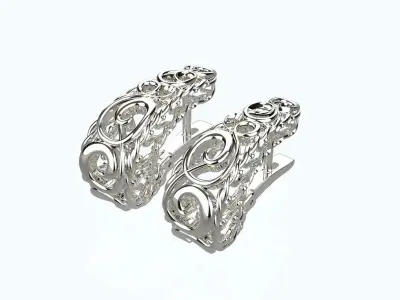  Beautiful Women Earrings 3D print model