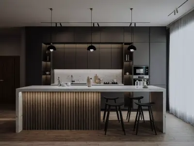 kitchen 3D model 2