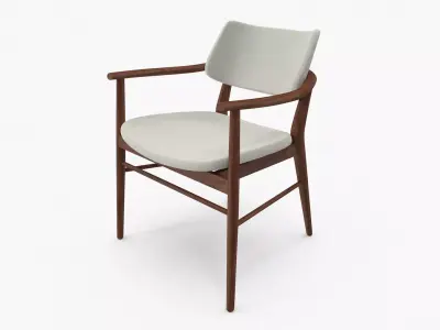 Nissa Armrests Chair 3D model