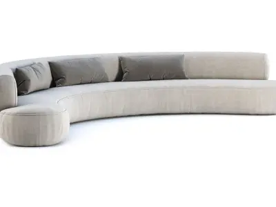 Jenifer round sofa  3D model