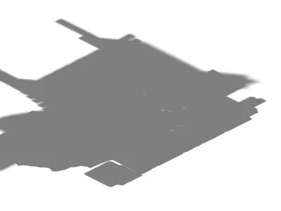 Stone Tomb Map - Doorway Staircase Base 02 3D model