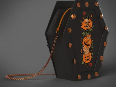  Coffin purse-Halloween Free 3D model