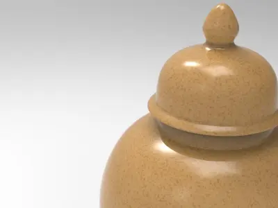 Cina Jar Low-poly 3D model