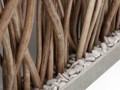 Planter random branch Big n1 3D model