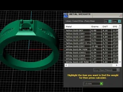 Luxury Dimond Ring For Men Fashion 3d Printable Model 3D print model