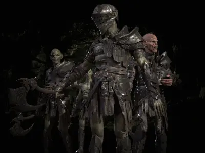 SkinnyOrc5 Low-poly 3D model