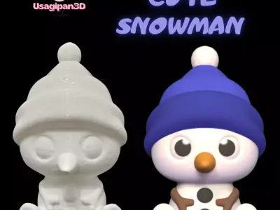 Cute Snowman 3D print model