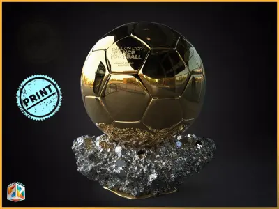 Ballon dOr France best football player  3D print model