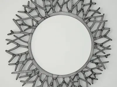 Coral Mirror by ZARA HOME 3D model