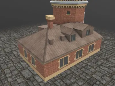 Light House Helsingborg Low-poly 3D model