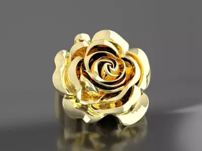 Golden Rose 3D Model Free 3D print model